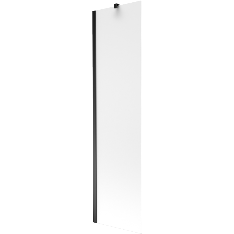 Mexen Next 1-wing bathtub screen 50 x 150 cm, Frosted, Black - 895-050-000-00-30-70