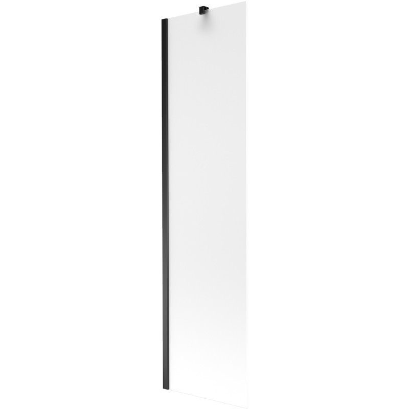 Mexen Next bathtub screen 1-panel 50 x 150 cm, frost, black - 895-050-000-00-30-70