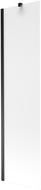 Mexen Next 1-wing bathtub screen 50 x 150 cm, Frosted, Black - 895-050-000-00-30-70