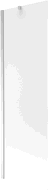 Mexen Next 1-wing Bath Screen 60 x 150 cm, Frosted, Chrome - 895-060-000-00-30-01