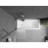 Mexen Next 1-panel bathtub screen 60 x 150 cm, frost, chrome - 895-060-000-00-30-01