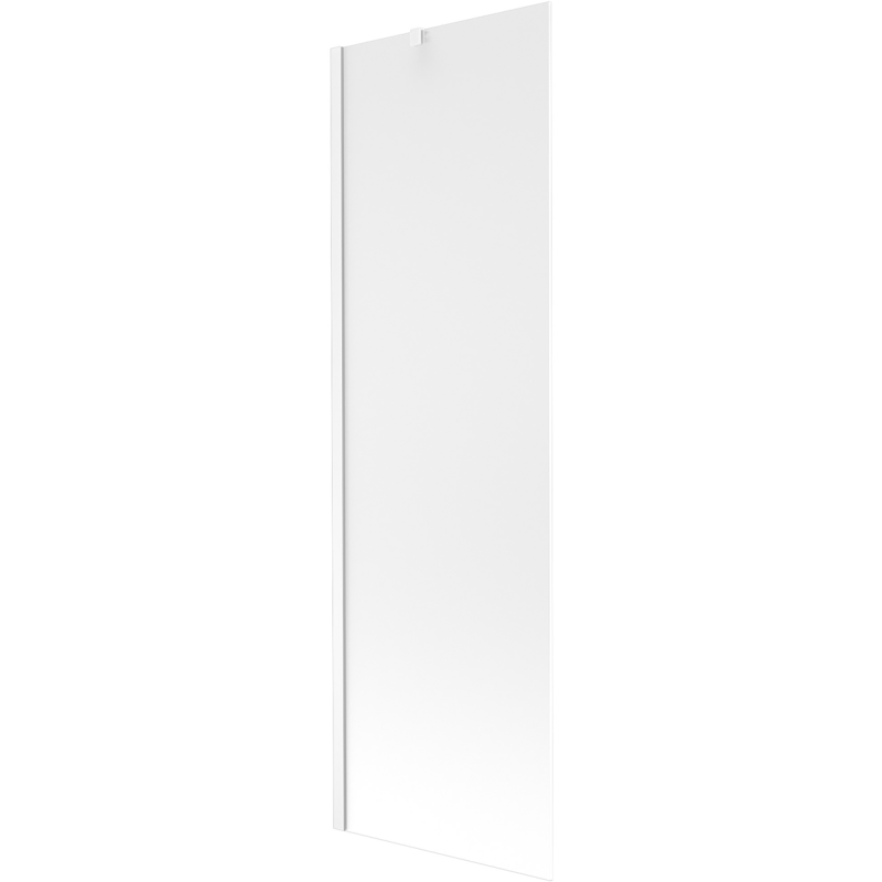 Mexen Next 1-wing bathtub screen 60 x 150 cm, Frosted, White - 895-060-000-00-30-20