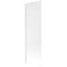 Mexen Next 1-wing bathtub screen 60 x 150 cm, Frosted, White - 895-060-000-00-30-20