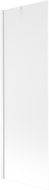 Mexen Next 1-wing bathtub screen 60 x 150 cm, Frosted, White - 895-060-000-00-30-20