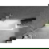 Mexen Next 1-wing bathtub screen 60 x 150 cm, Frosted, White - 895-060-000-00-30-20