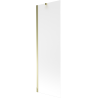 Mexen Next 1-wing bathtub screen 60 x 150 cm, Frosted, Gold - 895-060-000-00-30-50