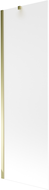 Mexen Next 1-wing bathtub screen 60 x 150 cm, Frosted, Gold - 895-060-000-00-30-50