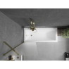 Mexen Next 1-panel bathtub screen 60 x 150 cm, frosted, gold - 895-060-000-00-30-50