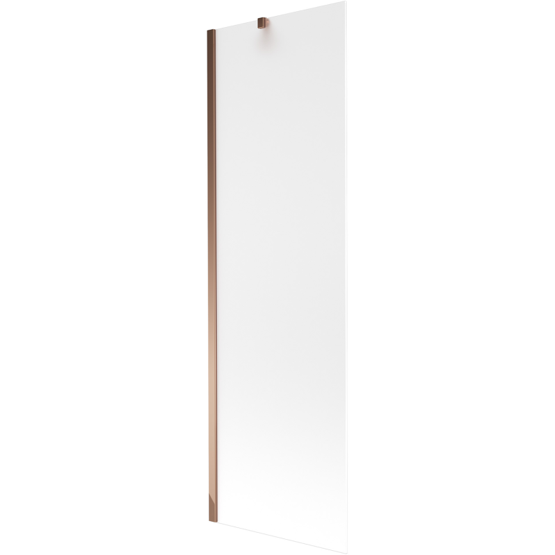 Mexen Next 1-panel Bath Screen 60 x 150 cm, Frost, Rose Gold - 895-060-000-00-30-60