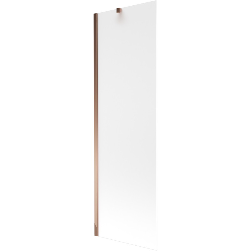 Mexen Next 1-panel bathtub screen 60 x 150 cm, frost, rose gold - 895-060-000-00-30-60