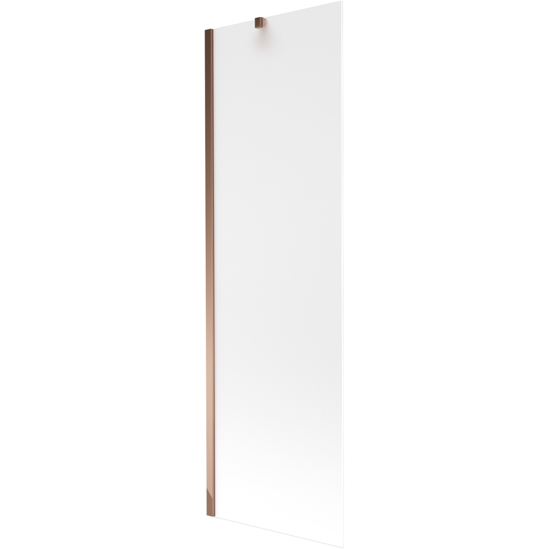 Mexen Next 1-wing bathtub screen 60 x 150 cm, Frosted, Rose gold - 895-060-000-00-30-60