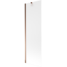 Mexen Next 1-panel Bath Screen 60 x 150 cm, Frost, Rose Gold - 895-060-000-00-30-60