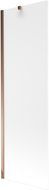 Mexen Next 1-wing bathtub screen 60 x 150 cm, Frosted, Rose gold - 895-060-000-00-30-60