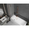 Mexen Next 1-wing 60 x 150 cm bath screen, frost, rose gold - 895-060-000-00-30-60