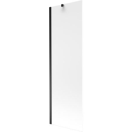 Mexen Next 1-Panel Bath Screen 60 x 150 cm, Frosted, Black - 895-060-000-00-30-70