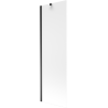 Mexen Next 1-Panel Bath Screen 60 x 150 cm, Frosted, Black - 895-060-000-00-30-70
