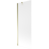 Mexen Next 1-leaf Bath Screen 70 x 150 cm, Frosted, Gold - 895-070-000-00-30-50