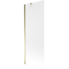 Mexen Next 1-wing bathtub screen 70 x 150 cm, frost, gold - 895-070-000-00-30-50