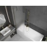 Mexen Next 1-wing bath screen 70 x 150 cm, frosted, gold - 895-070-000-00-30-50