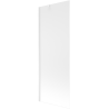 Mexen Next 1-wing bathtub screen 70 x 150 cm, frost, white - 895-070-000-00-30-20