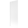 Mexen Next 1-wing bathtub screen 70 x 150 cm, Frosted, White - 895-070-000-00-30-20
