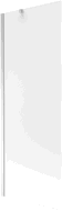Mexen Next 1-panel bath screen 70 x 150 cm, frost, chrome - 895-070-000-00-30-01