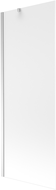Mexen Next 1-wing bathtub screen 70 x 150 cm, Frosted, Chrome - 895-070-000-00-30-01