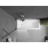 Mexen Next 1-panel bathtub screen 70 x 150 cm, frosted, chrome - 895-070-000-00-30-01