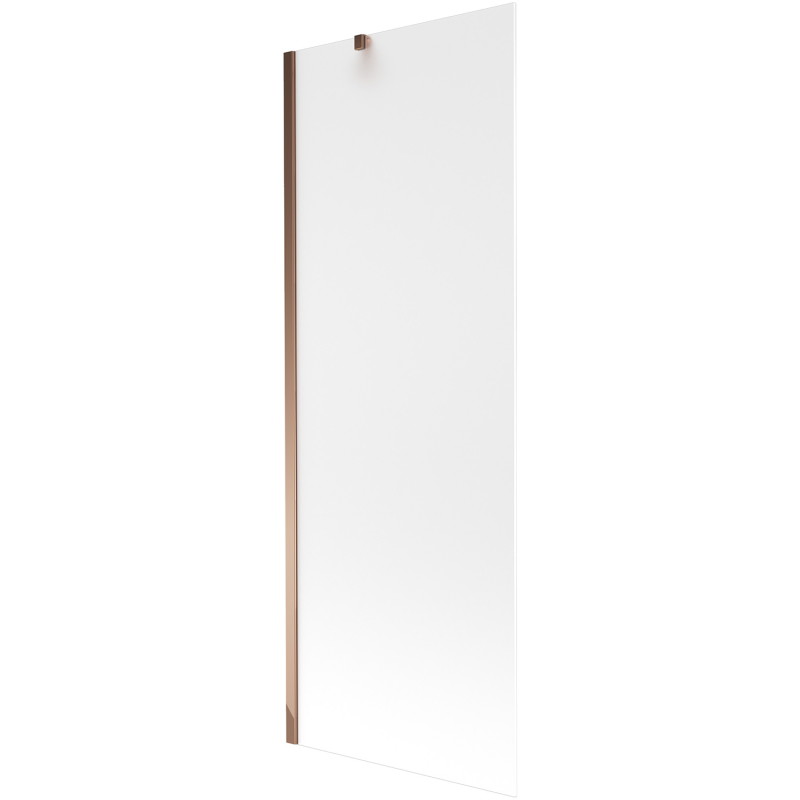 Mexen Next 1-wing bathtub screen 70 x 150 cm, frost, rose gold - 895-070-000-00-30-60