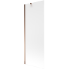 Mexen Next 1-wing bathtub screen 70 x 150 cm, frost, rose gold - 895-070-000-00-30-60