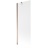 Mexen Next 1-wing bathtub screen 70 x 150 cm, Frosted, Rose gold - 895-070-000-00-30-60