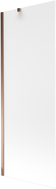 Mexen Next bathtub screen 1-wing 70 x 150 cm, frost, rose gold - 895-070-000-00-30-60
