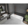 Mexen Next 1-wing bathtub screen 70 x 150 cm, frost, rose gold - 895-070-000-00-30-60