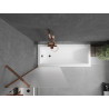 Mexen Next bathtub screen 1-wing 70 x 150 cm, frost, rose gold - 895-070-000-00-30-60