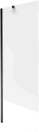 Mexen Next 1-wing shower screen 70 x 150 cm, frost, black - 895-070-000-00-30-70