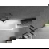 Mexen Next 1-wing bathtub screen 70 x 150 cm, Frosted, Black - 895-070-000-00-30-70