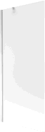 Mexen Next 1-Panel Bath Screen 80 x 150 cm, Frosted, Chrome - 895-080-000-00-30-01