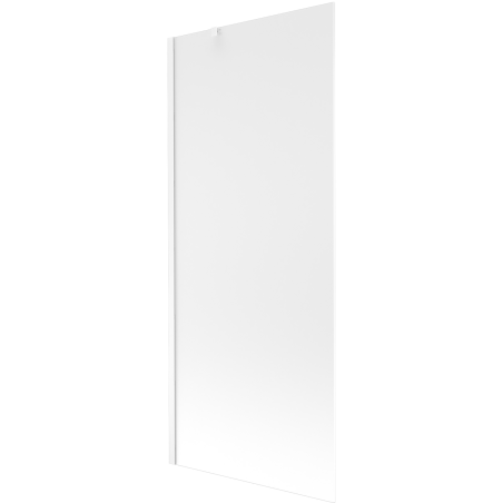 Mexen Next 1-wing bathtub screen 80 x 150 cm, Frosted, White - 895-080-000-00-30-20