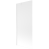 Mexen Next 1-panel bathtub screen 80 x 150 cm, frost, white - 895-080-000-00-30-20