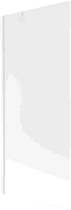 Mexen Next 1-panel bath screen 80 x 150 cm, frost, white - 895-080-000-00-30-20