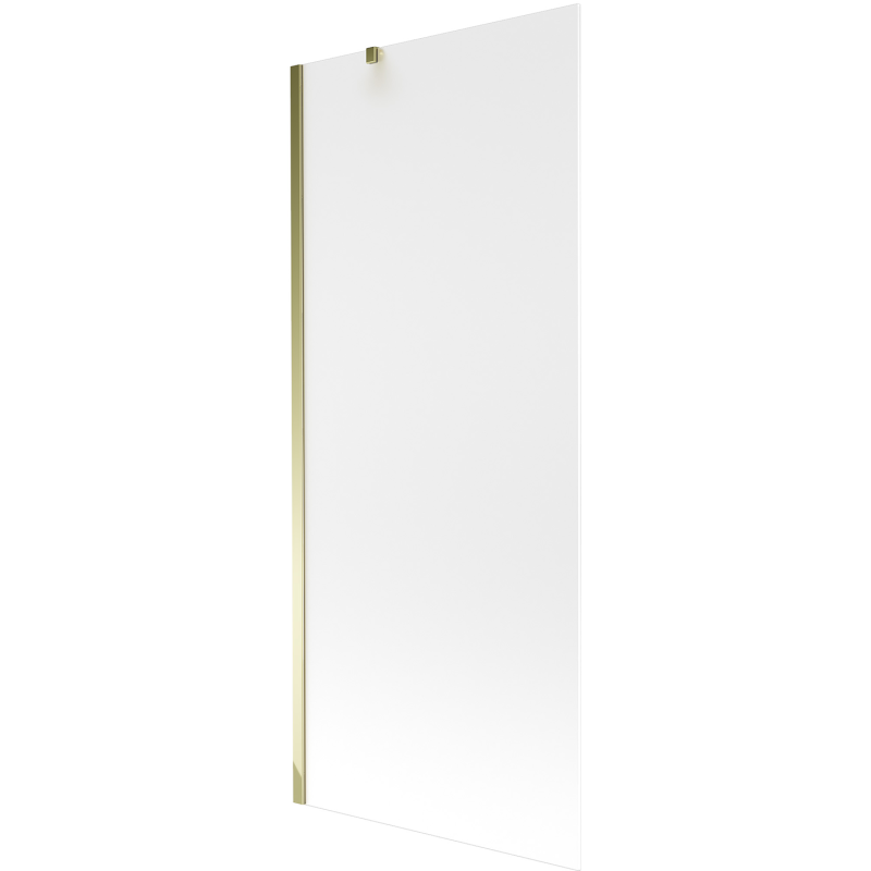 Mexen Next 1-panel bath screen 80 x 150 cm, frost, gold - 895-080-000-00-30-50