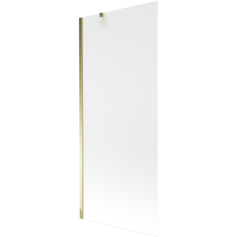 Mexen Next 1-panel bathtub screen 80 x 150 cm, frost, gold - 895-080-000-00-30-50