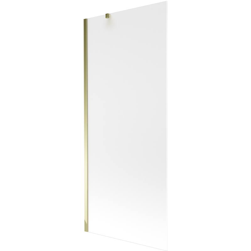 Mexen Next 1-wing bathtub screen 80 x 150 cm, Frosted, Gold - 895-080-000-00-30-50