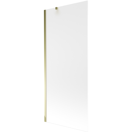 Mexen Next 1-panel bath screen 80 x 150 cm, frost, gold - 895-080-000-00-30-50