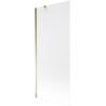 Mexen Next 1-wing bathtub screen 80 x 150 cm, Frosted, Gold - 895-080-000-00-30-50
