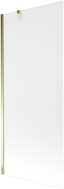 Mexen Next 1-panel bathtub screen 80 x 150 cm, frost, gold - 895-080-000-00-30-50