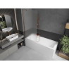 Mexen Next bathtub screen 1-panel 80 x 150 cm, frost, rose gold - 895-080-000-00-30-60