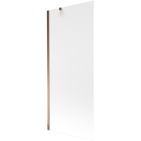 Mexen Next bathtub screen 1-panel 80 x 150 cm, frost, rose gold - 895-080-000-00-30-60