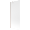 Mexen Next 1-wing bathtub screen 80 x 150 cm, Frosted, Rose gold - 895-080-000-00-30-60