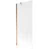 Mexen Next bathtub screen 1-panel 80 x 150 cm, frost, rose gold - 895-080-000-00-30-60